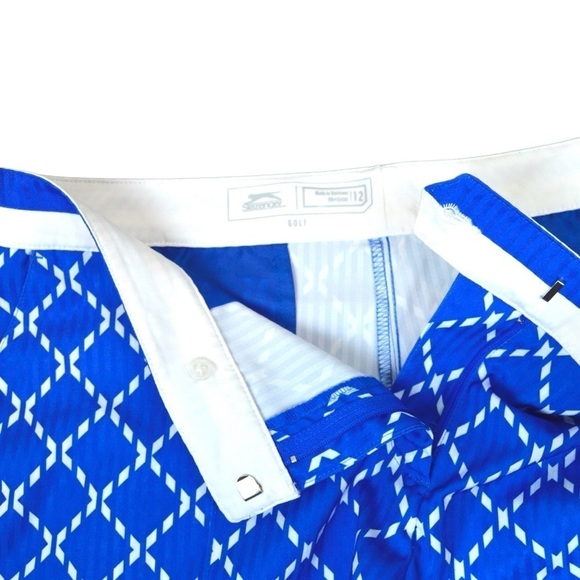 Slazenger Lightning Blue Blaze Hydro-Dri Golf Shorts, Size 12 - Picture 2 of 5